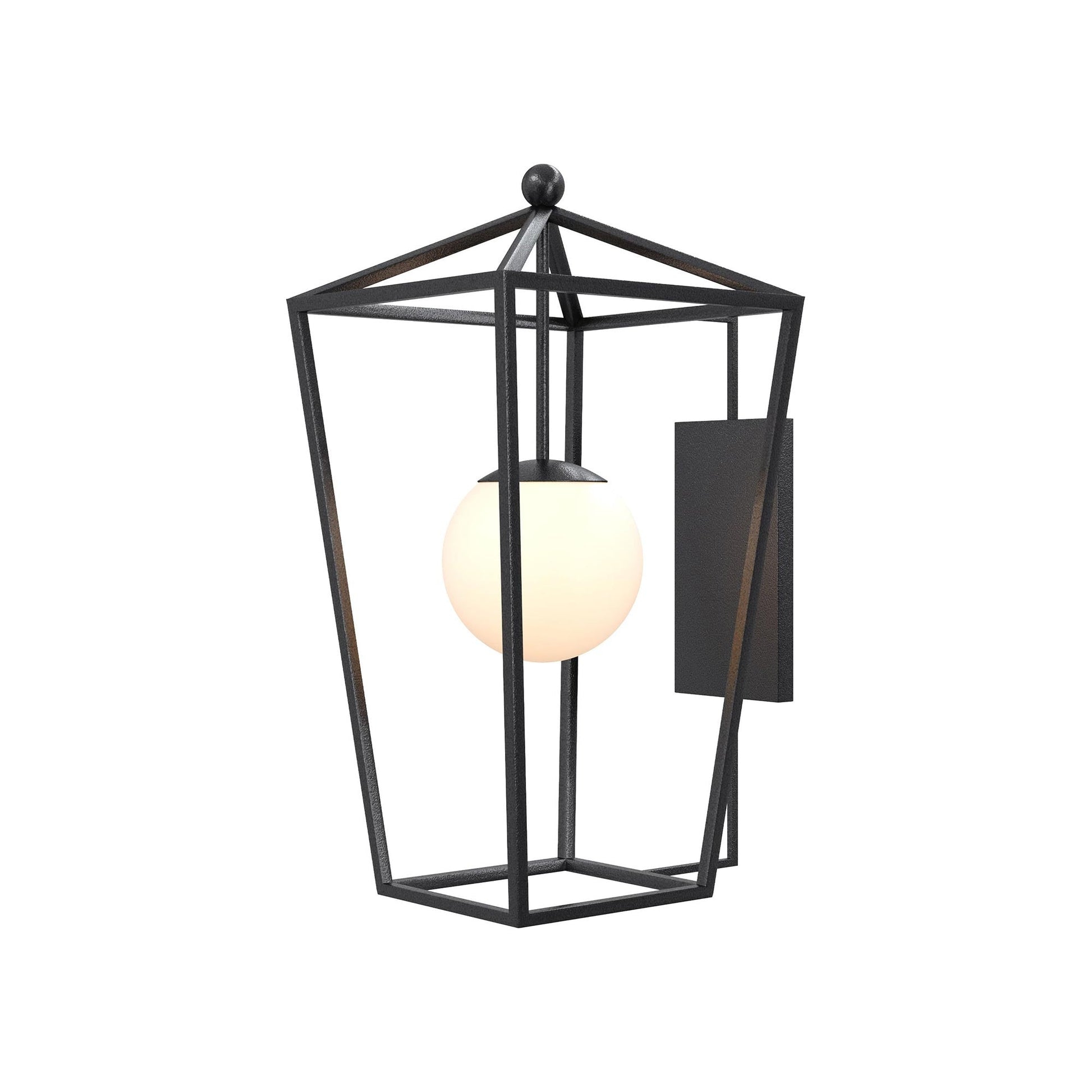 Denison Outdoor Wall Light in Midnight (Small).