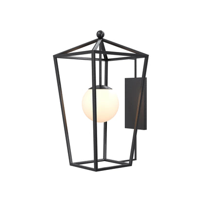 Denison Outdoor Wall Light in Midnight (Small).