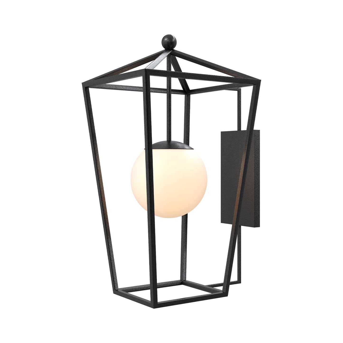 Denison Outdoor Wall Light in Midnight (Large).