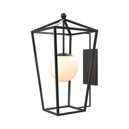Denison Outdoor Wall Light in Midnight (Large).