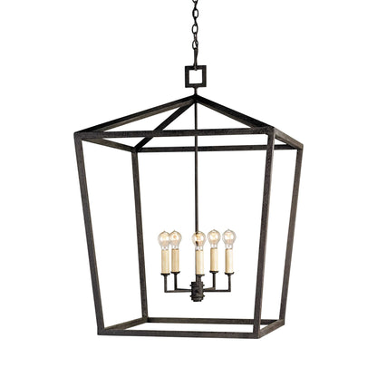Denison Pendant Light in Mole Black (Grande).