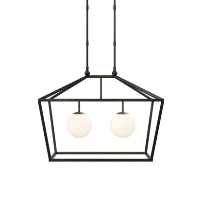 Denison Rectangular Outdoor Pendant Light.