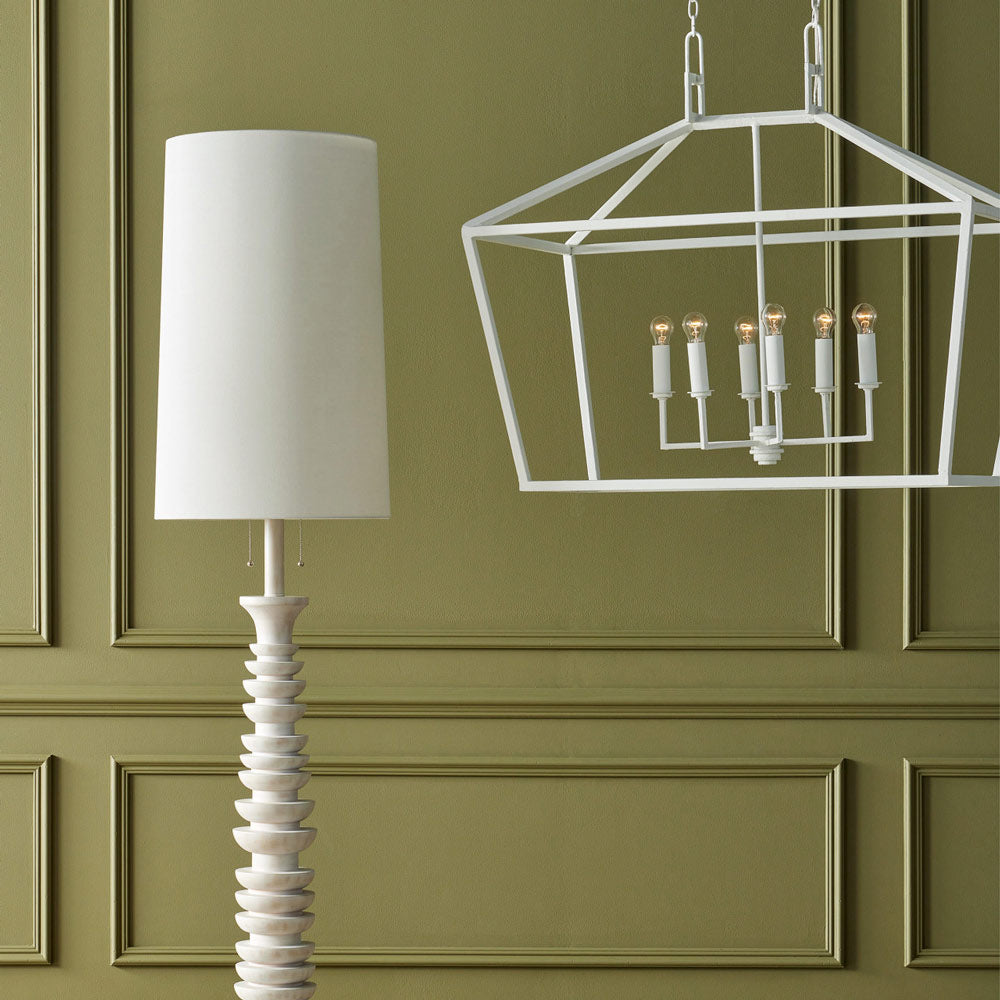 Denison Rectangular Pendant Light in Detail.