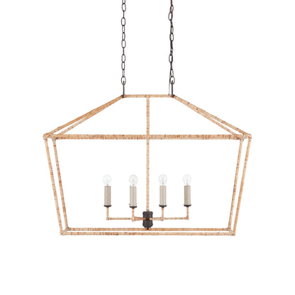 Denison Rectangular Pendant Light in Detail.