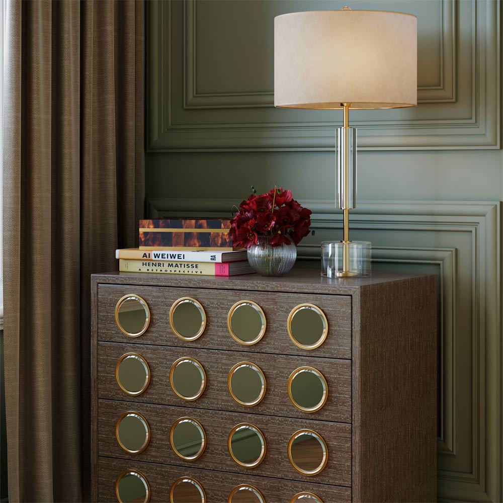 Deville Table Lamp in living room.