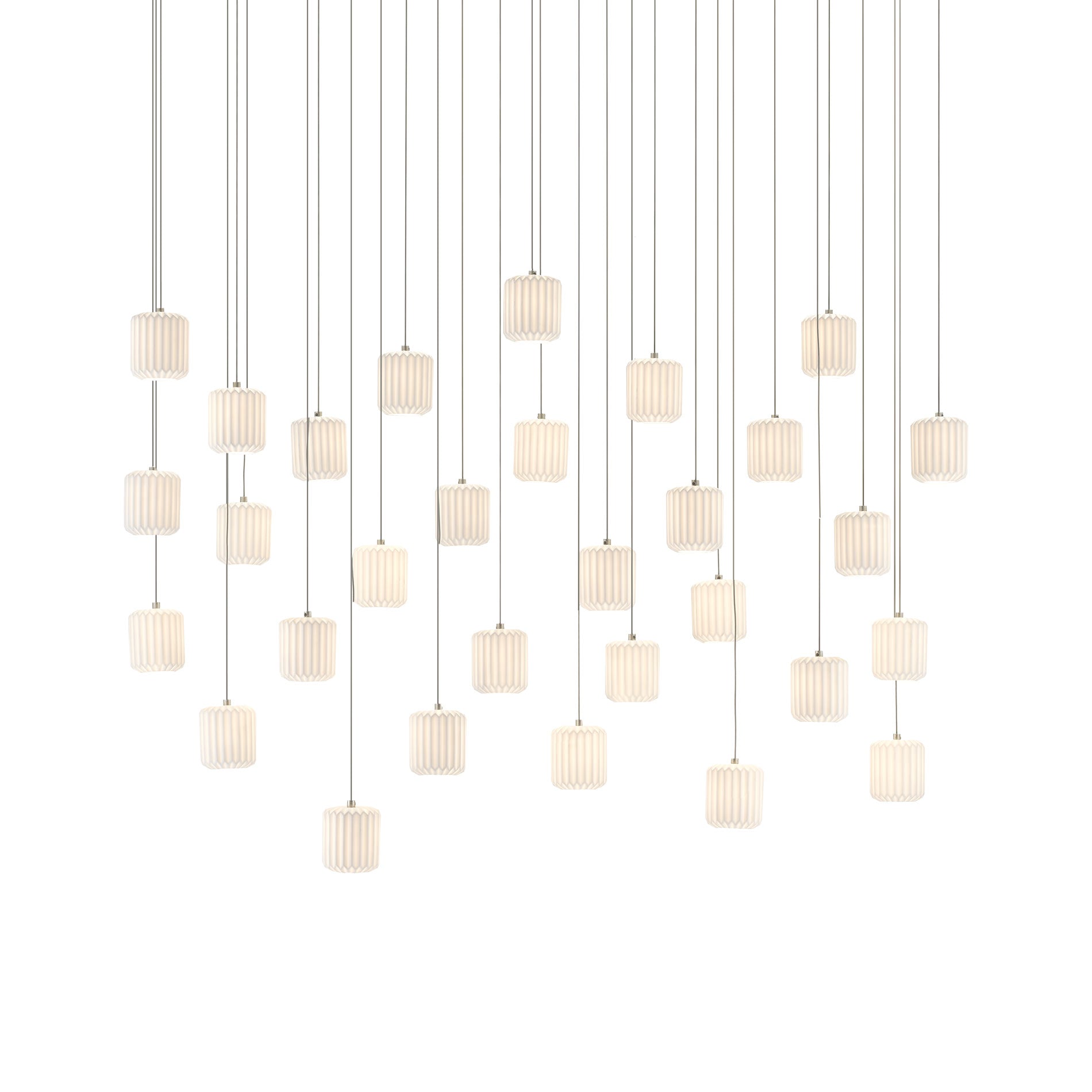 Dove Linear Multi Pendant Light (30-Light).