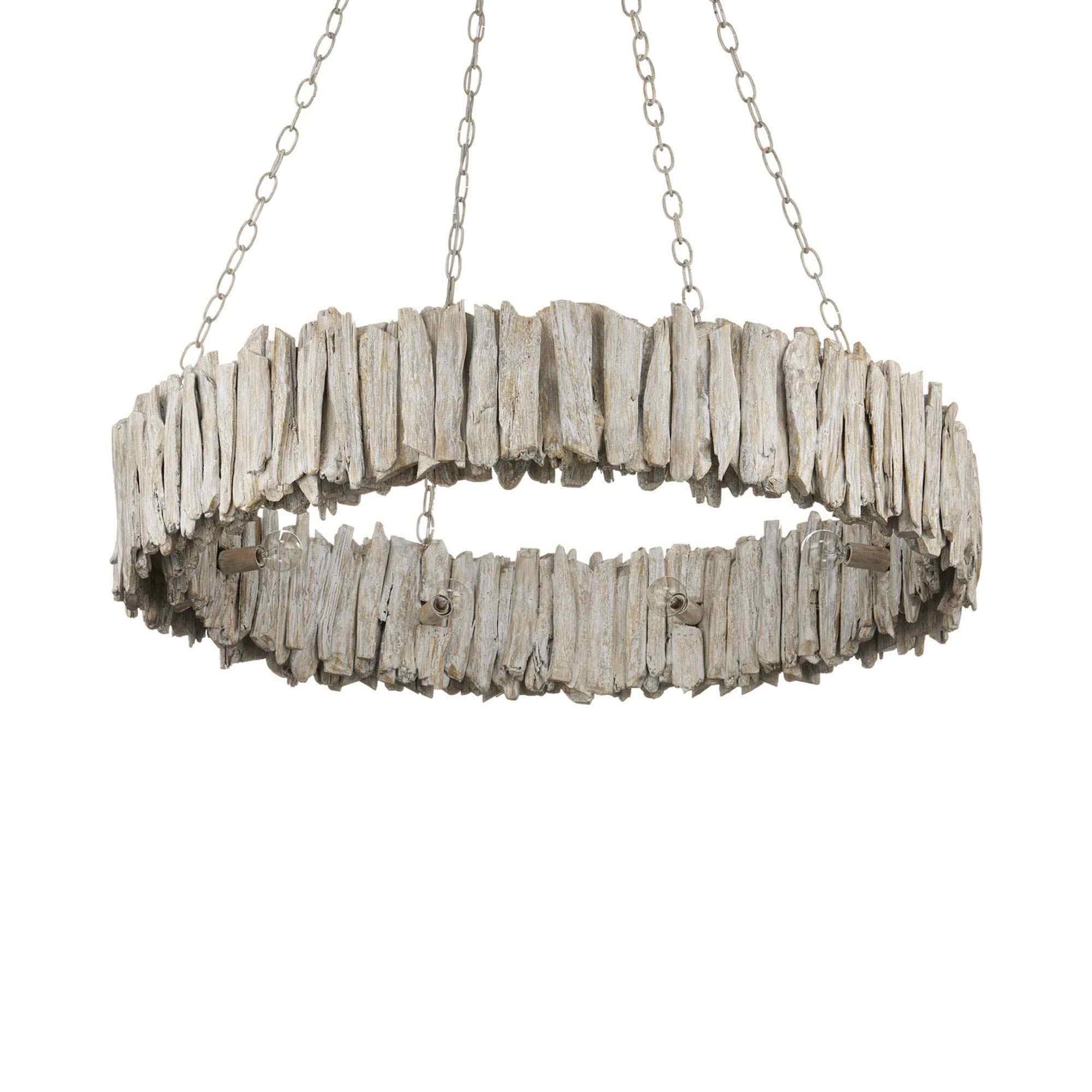 Driftwood Ring Chandelier in Detail.