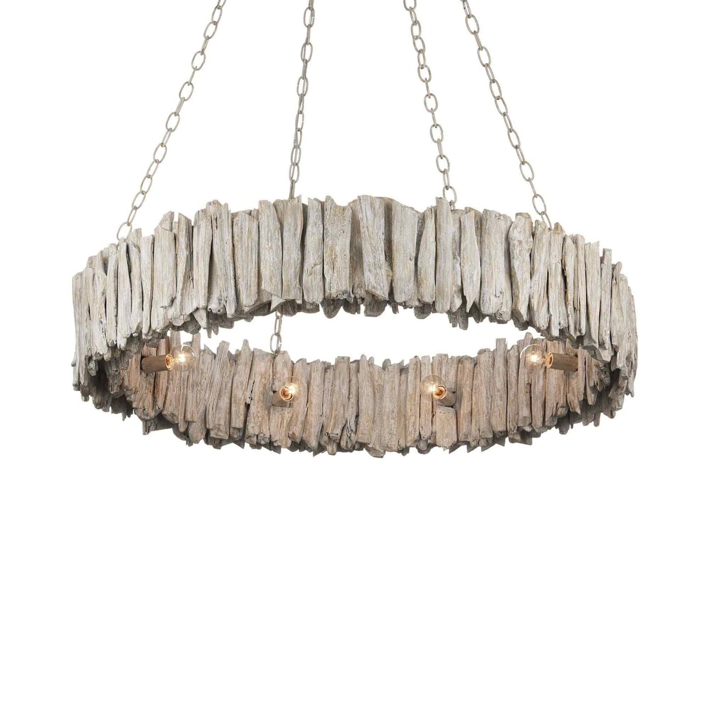 Driftwood Ring Chandelier in Detail.