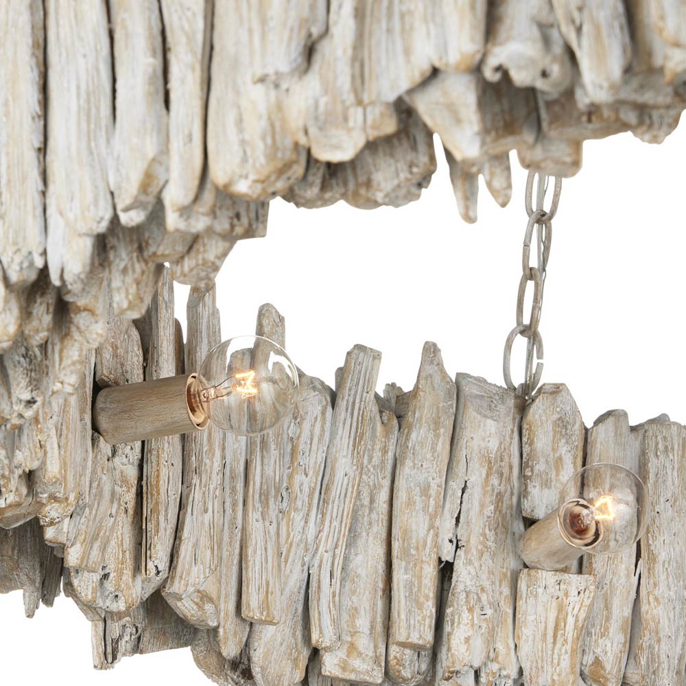 Driftwood Ring Chandelier in Detail.