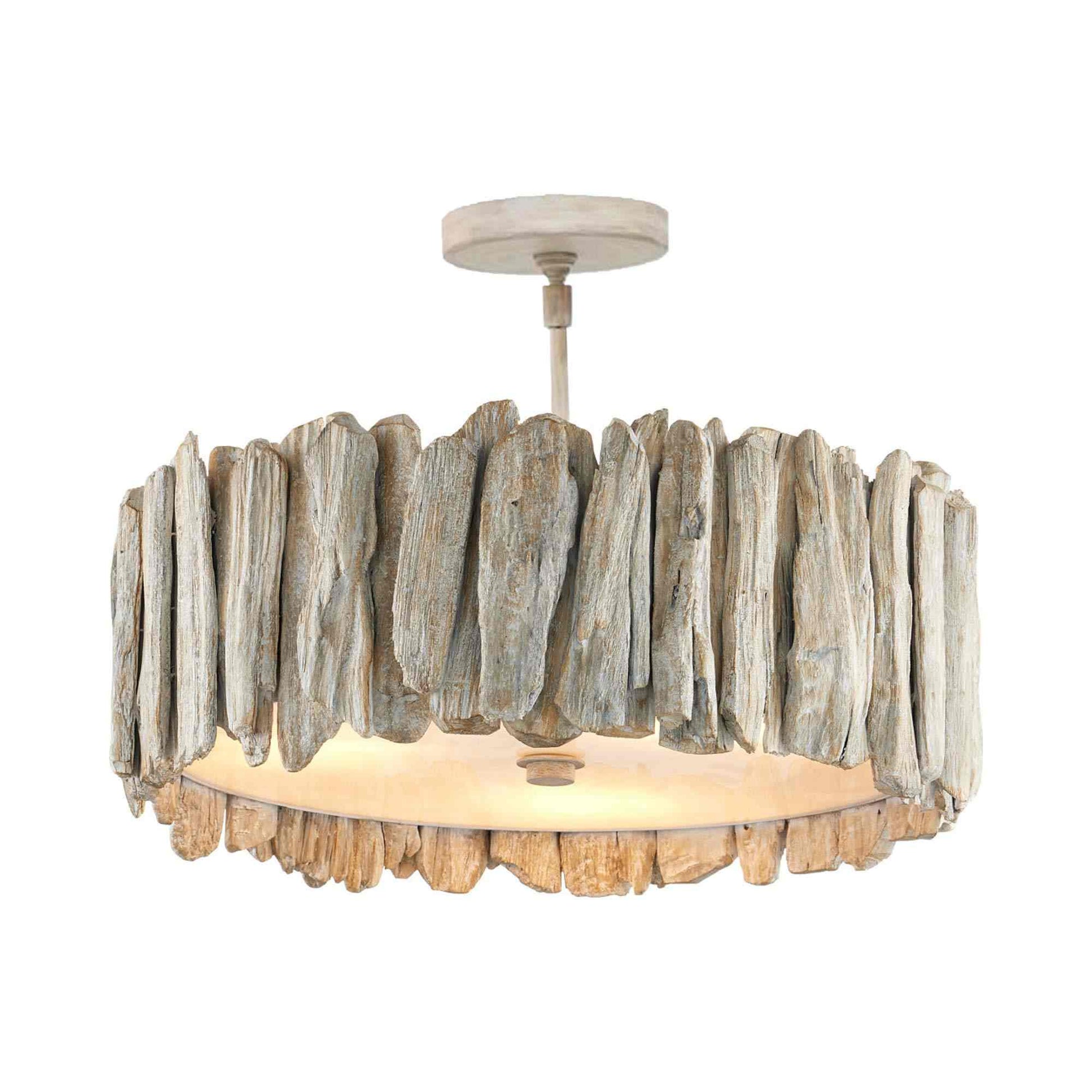 Driftwood Semi Flush Mount Ceiling Light.