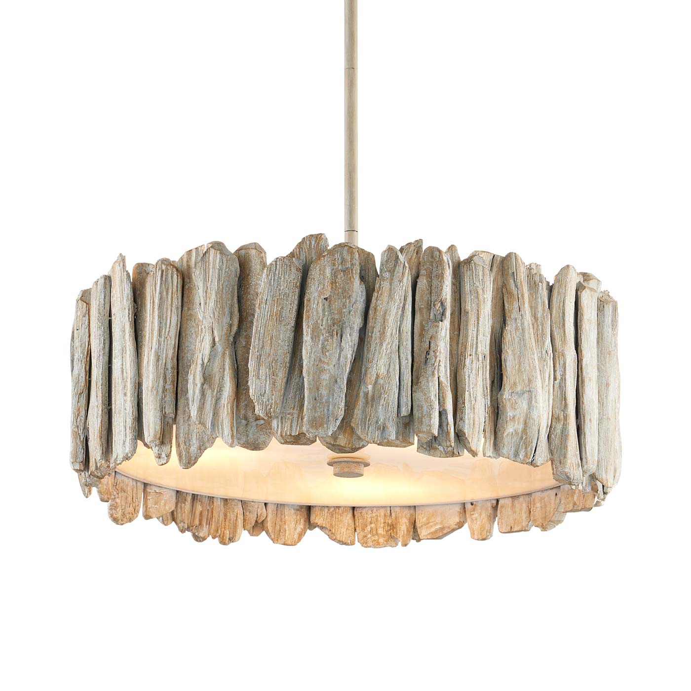 Driftwood Semi Flush Mount Ceiling Light in Detail.
