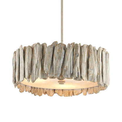 Driftwood Semi Flush Mount Ceiling Light in Detail.