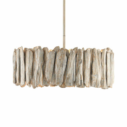 Driftwood Semi Flush Mount Ceiling Light in Detail.