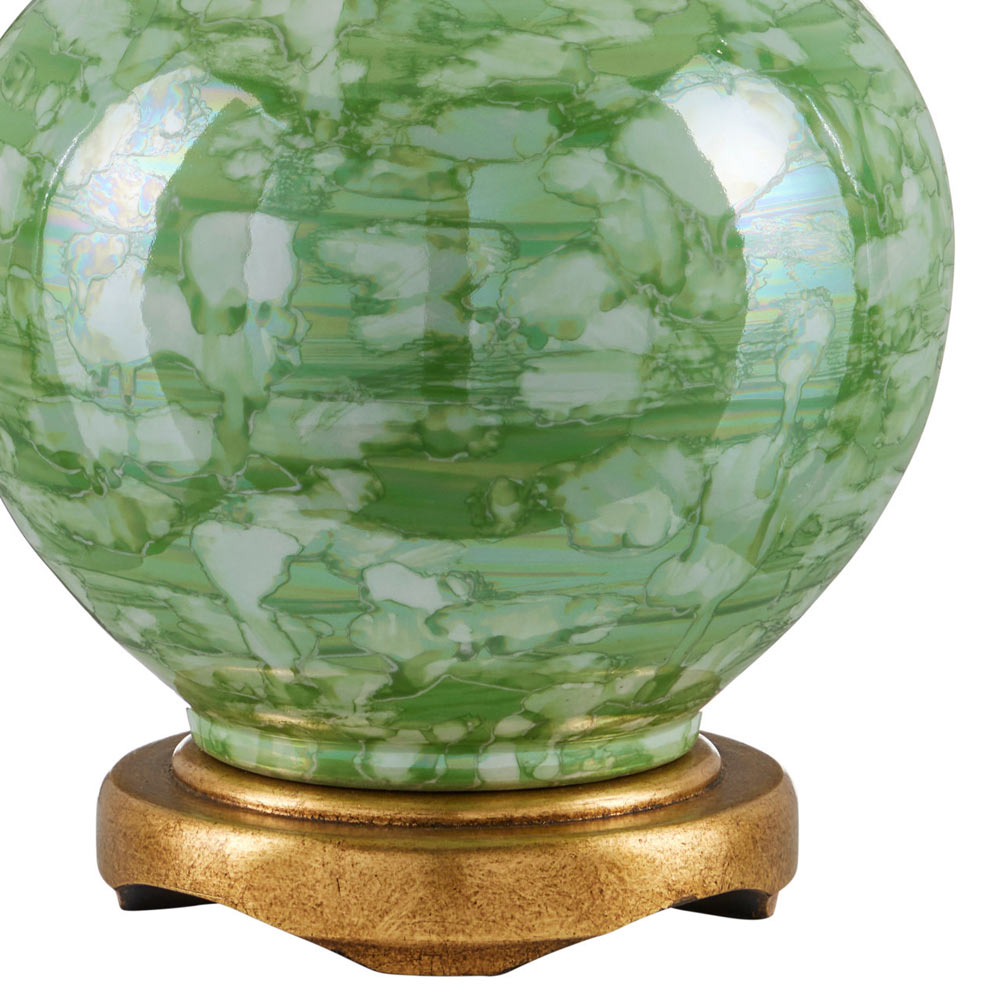 Eau de Nil Table Lamp in Detail.