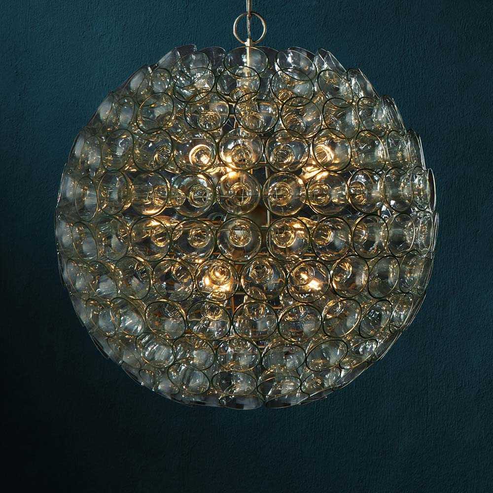 Eau de Vie Orb Chandelier in Detail.