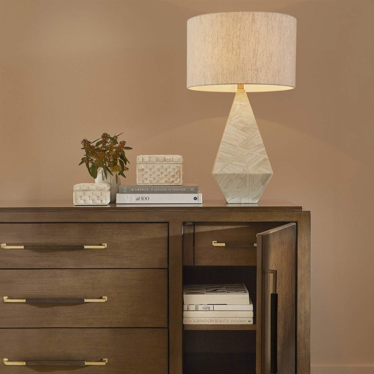 Elysium Table Lamp in living room.