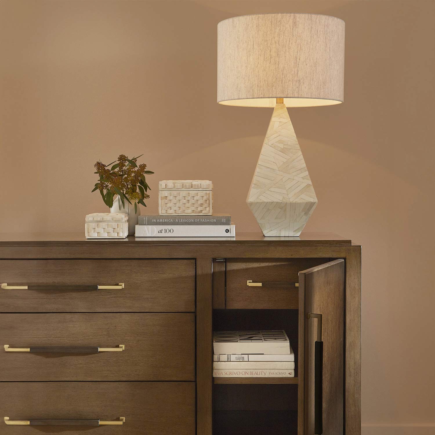 Elysium Table Lamp in living room.