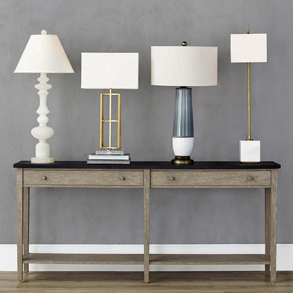 Farrington Table Lamp in living room.