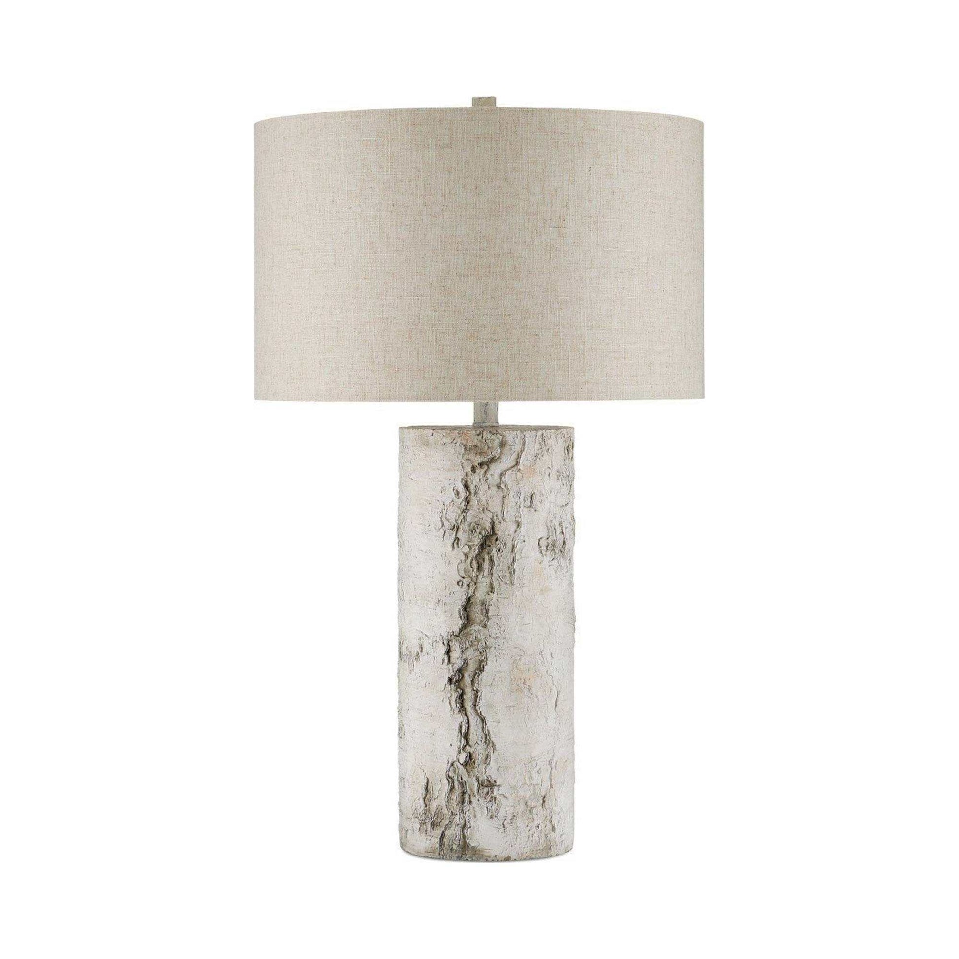 Faux Birch Table Lamp in Detail.