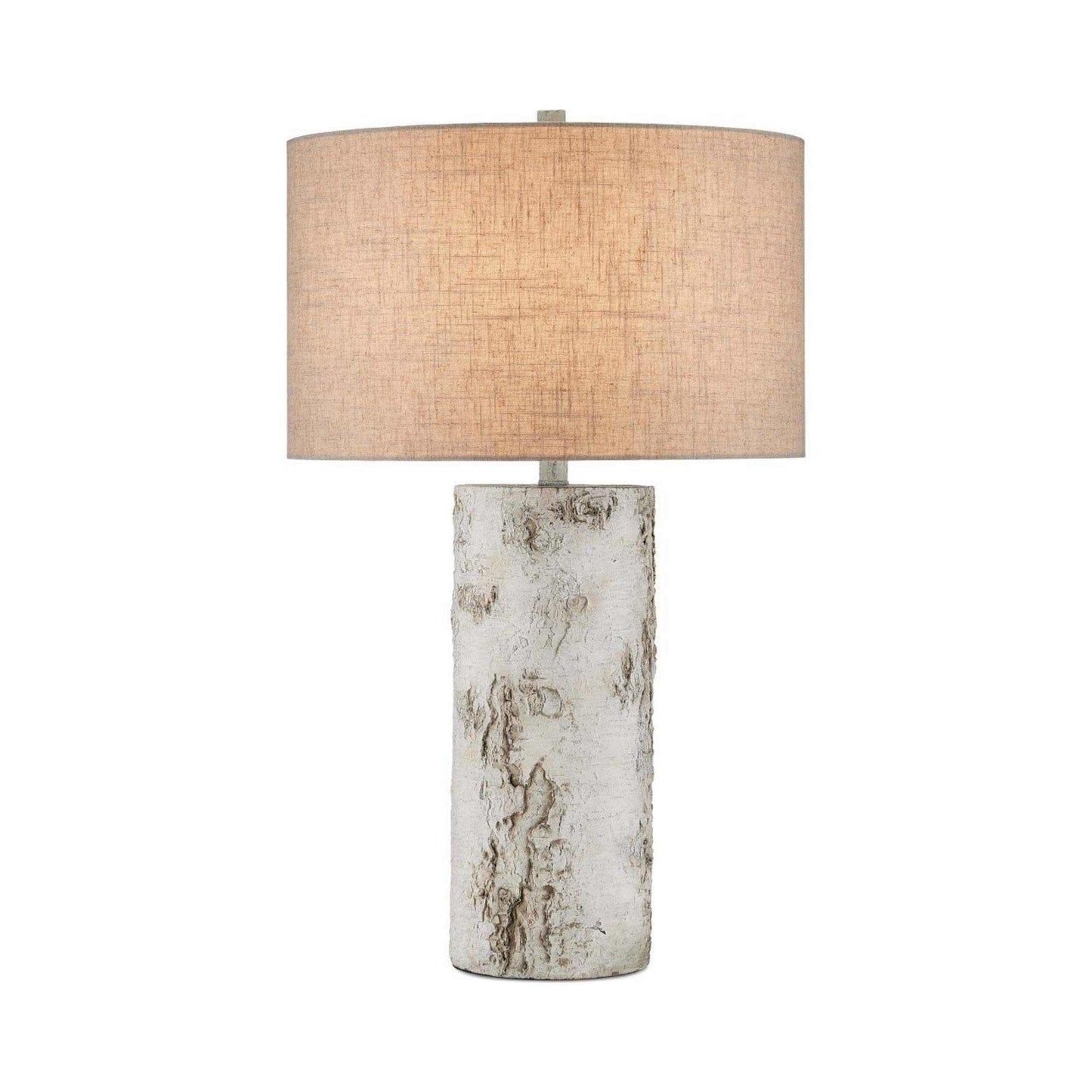Faux Birch Table Lamp in Detail.