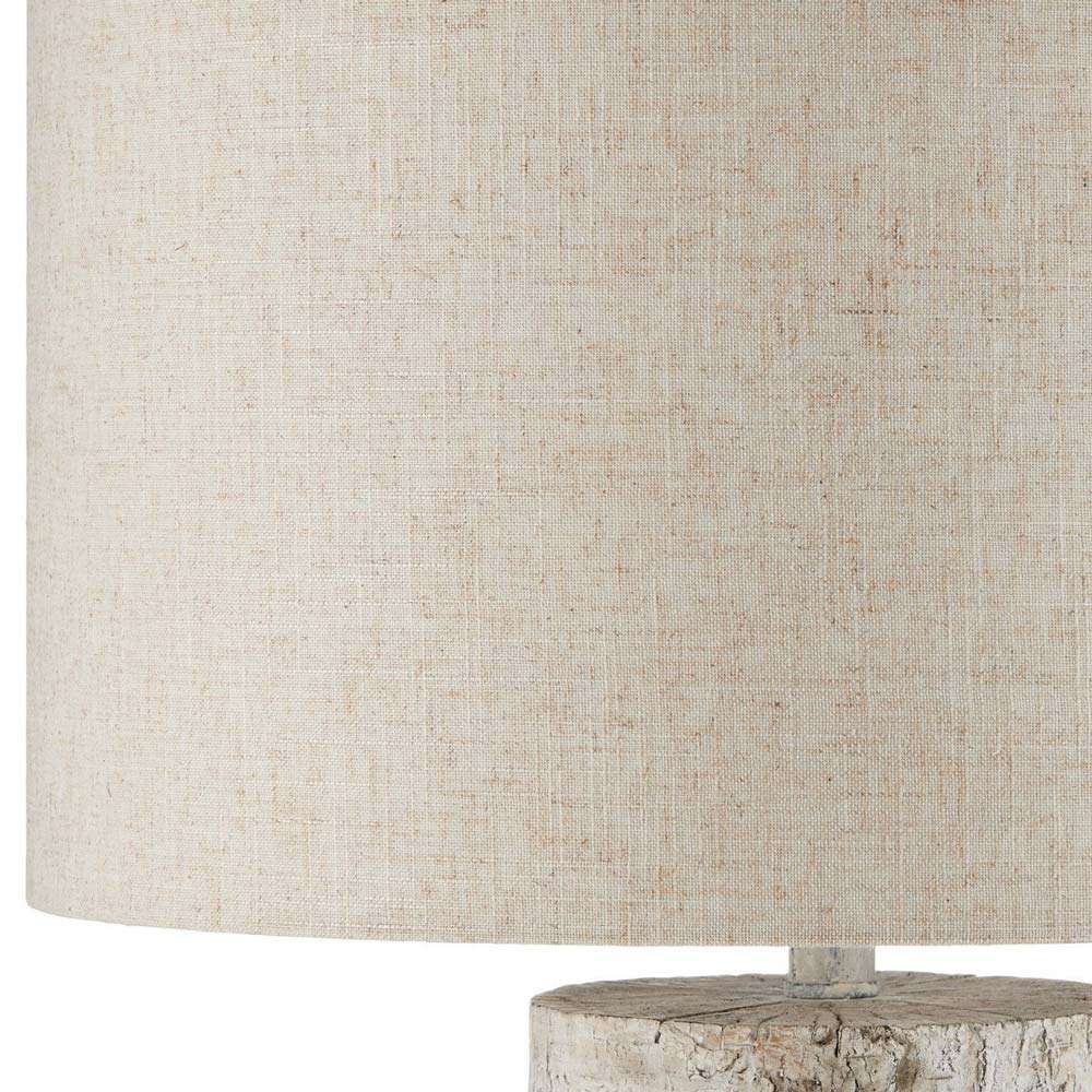 Faux Birch Table Lamp in Detail.