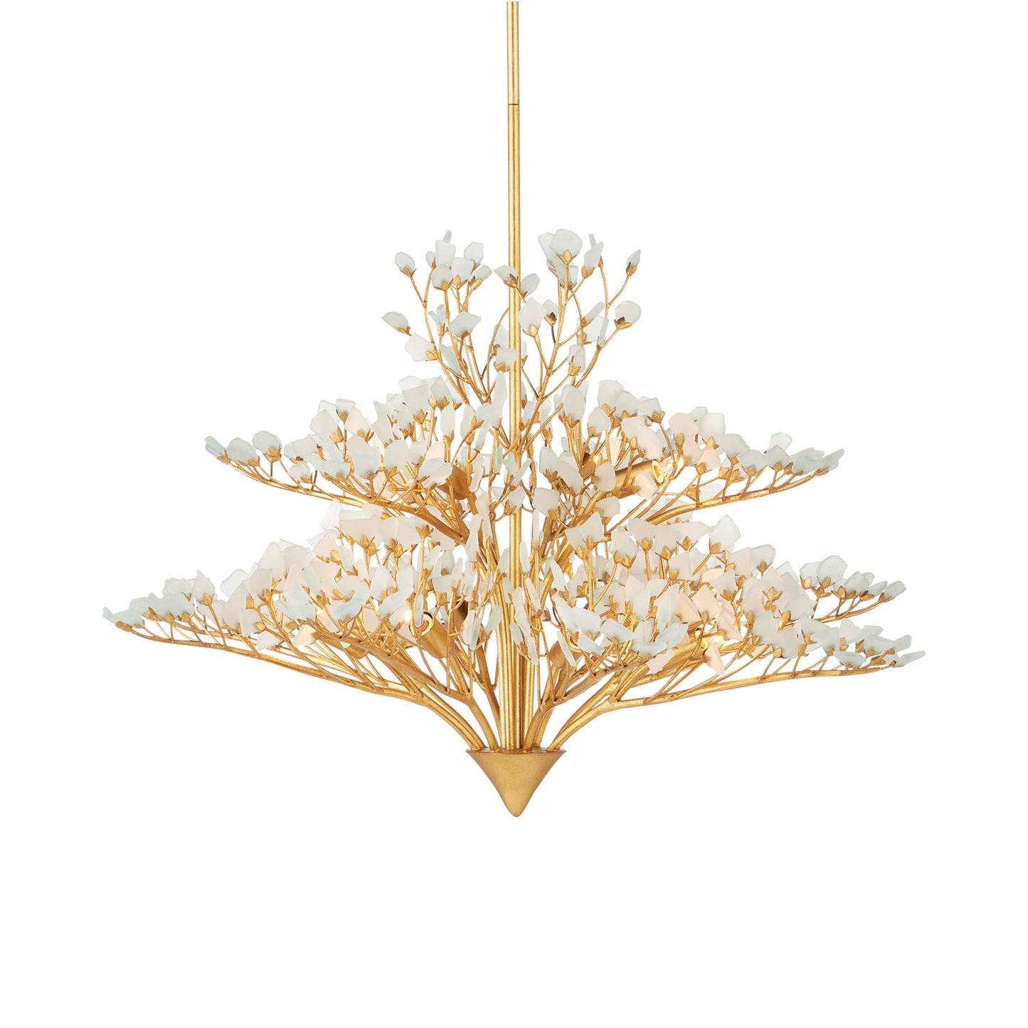 Fiorella Chandelier in Gold.