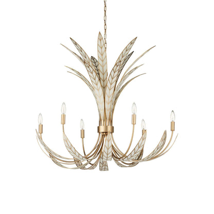 Foliatura Chandelier in Detail.