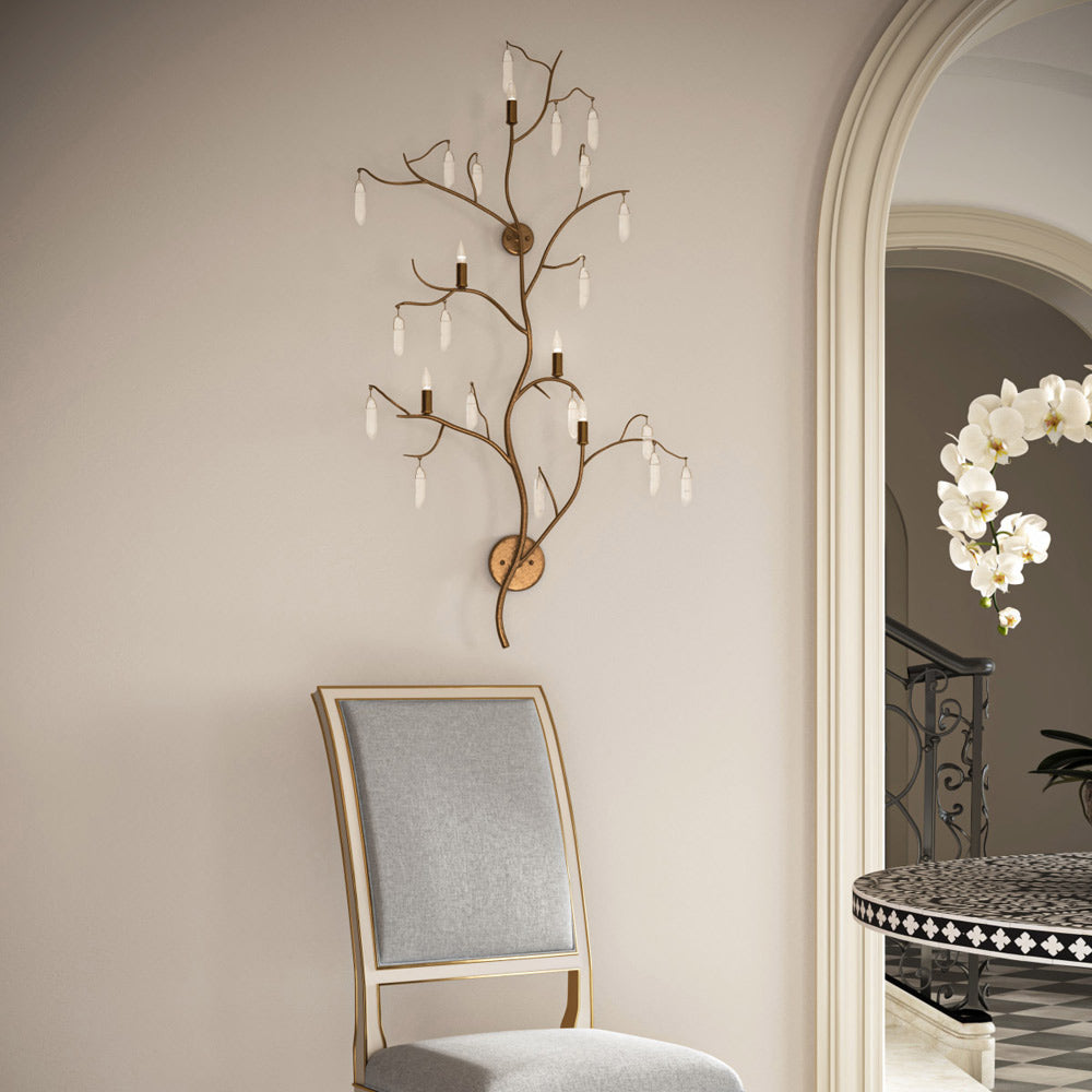 Forest Light Wall Light in living room.