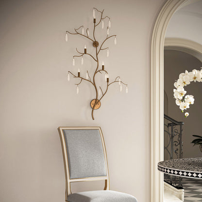 Forest Light Wall Light in living room.