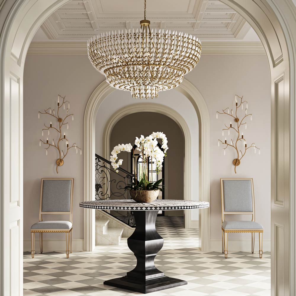 Forest Light Wall Light in living room.