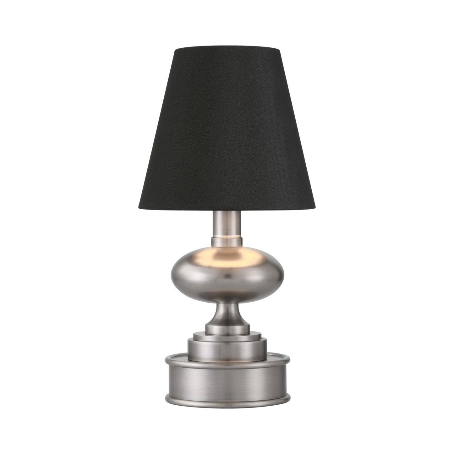 Galavant LED Rechargeable Table Lamp in Brushed Nickel.