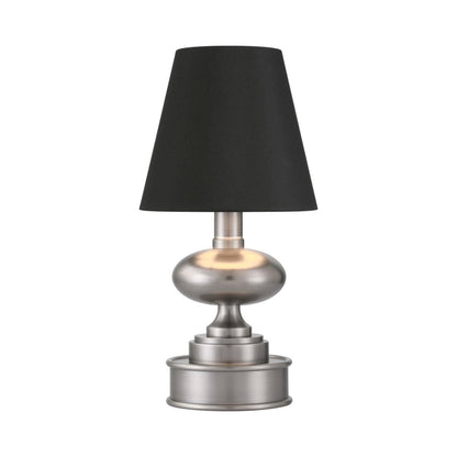 Galavant LED Rechargeable Table Lamp in Brushed Nickel.