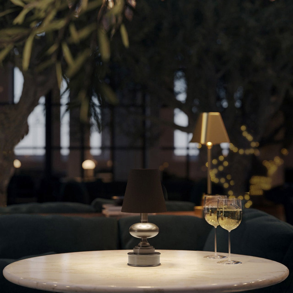 Galavant LED Rechargeable Table Lamp in living room.