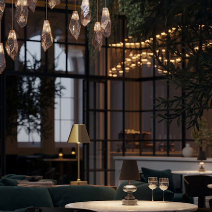 Galavant LED Rechargeable Table Lamp in living room.