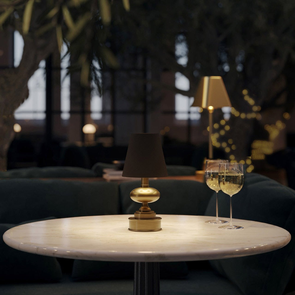 Galavant LED Rechargeable Table Lamp in living room.