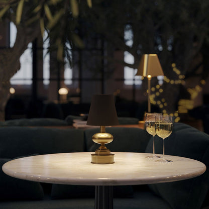 Galavant LED Rechargeable Table Lamp in living room.