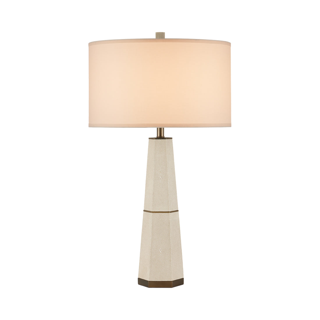Galuchat Tapered Table Lamp in Detail.
