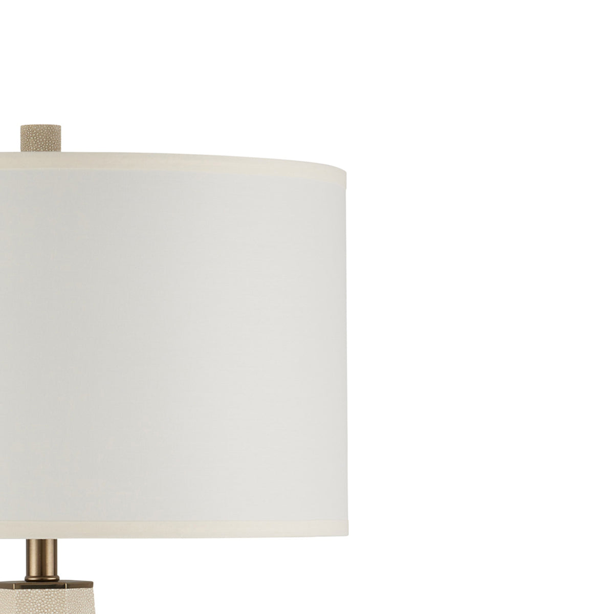 Galuchat Tapered Table Lamp in Detail.