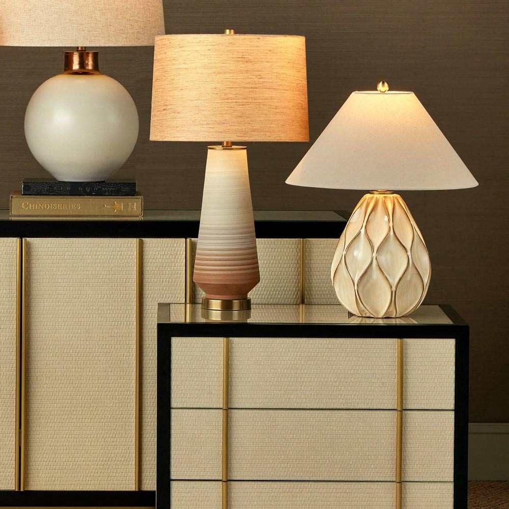 Geologie Table Lamp in living room.