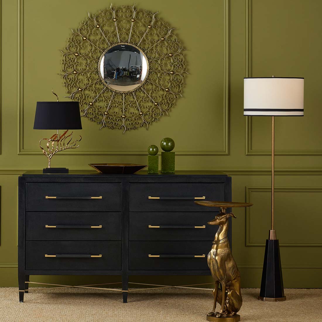 Gieves Floor Lamp in living room.