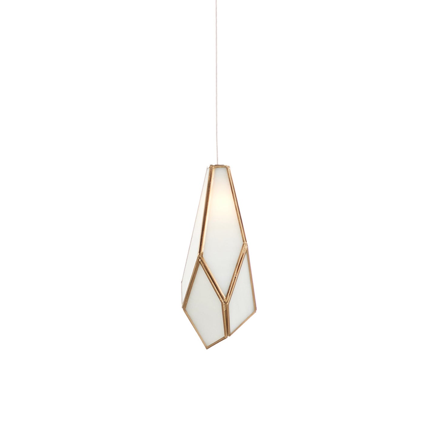Glace Pendant Light in White.