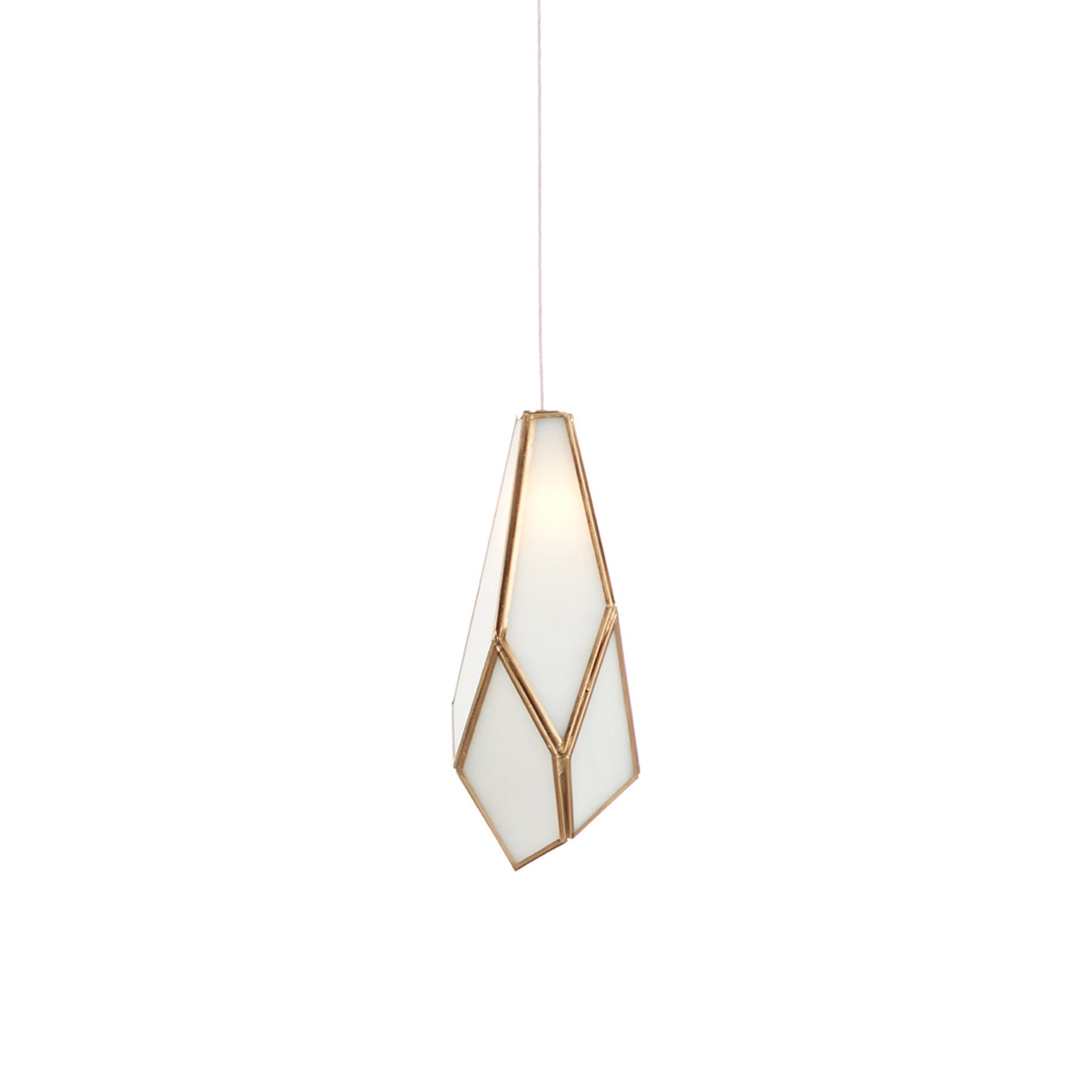 Glace Pendant Light in White.