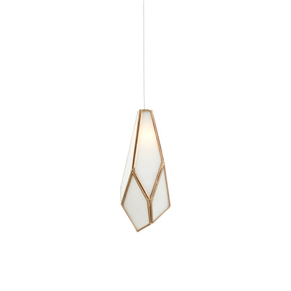 Glace Pendant Light in White.