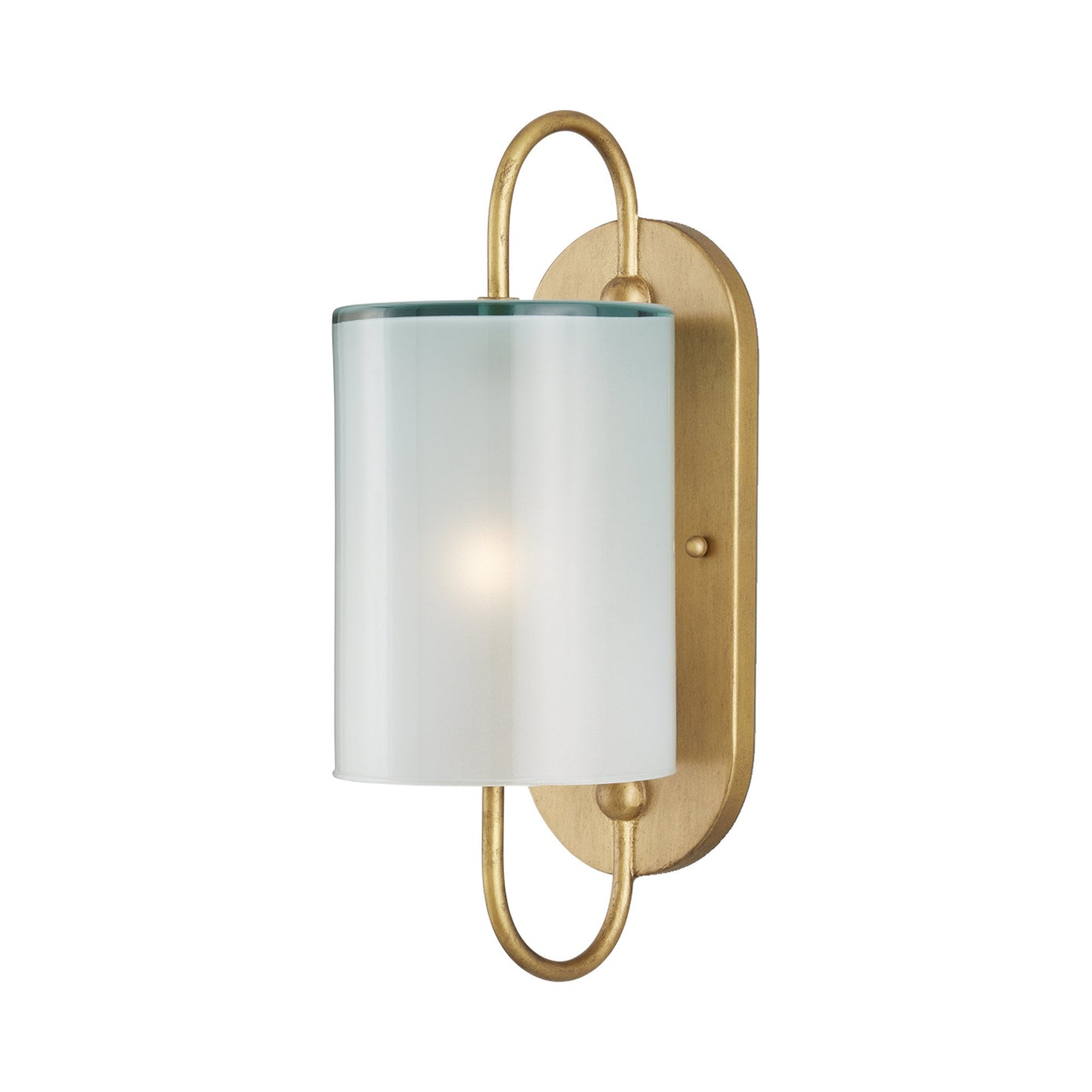 Glacier Wall Light in Brass.