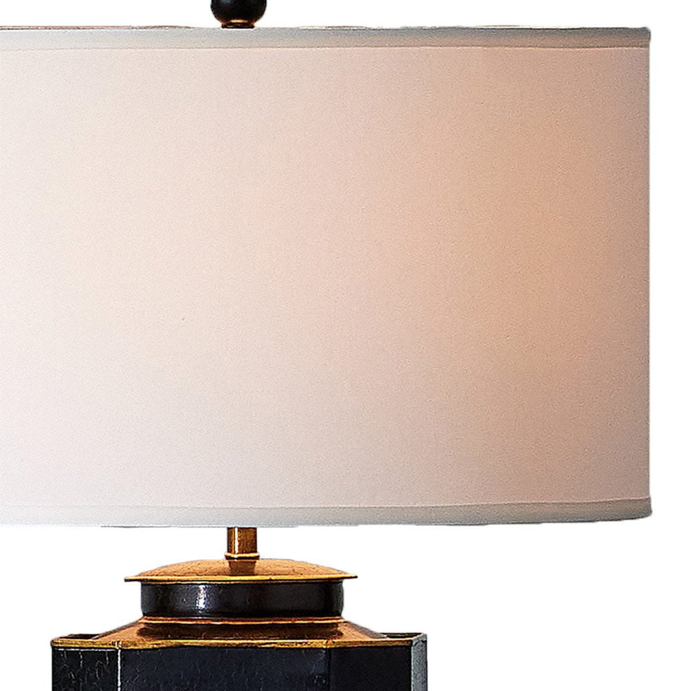 Glasshouse Tole Table Lamp in Detail.