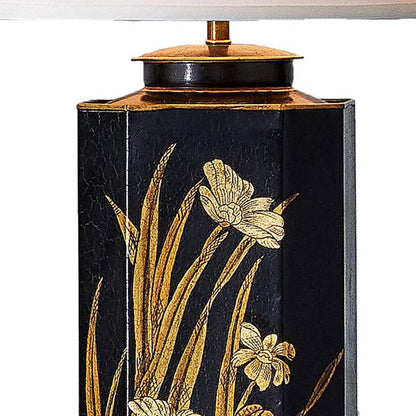 Glasshouse Tole Table Lamp in Detail.