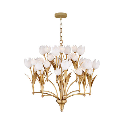 Glazen Chandelier.
