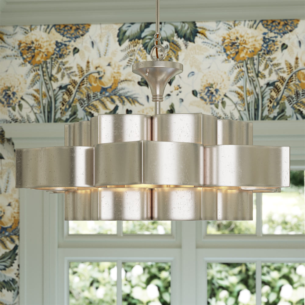 Grand Lotus Chandelier in Detail.