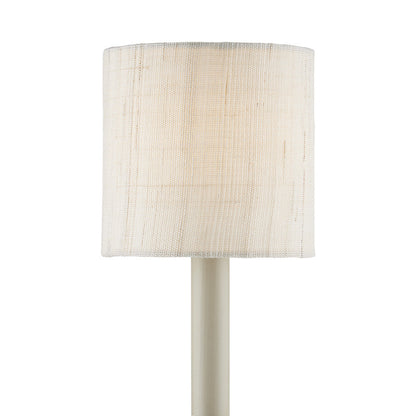 Grasscloth Chandelier Shade in Ivory (Drum).