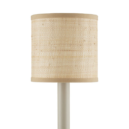 Grasscloth Chandelier Shade in Detail.